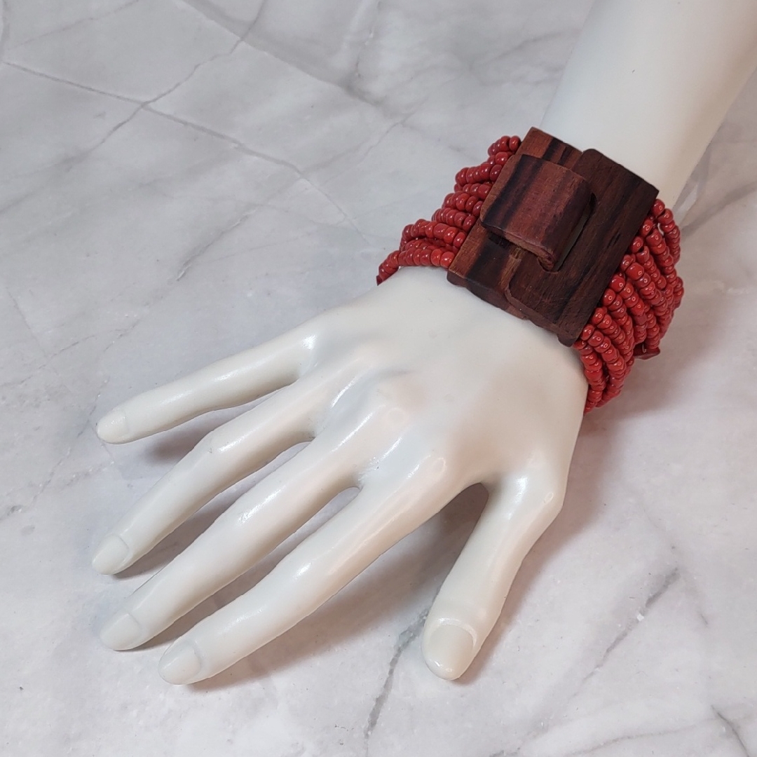 Multi Strand Ceramic Bead Bracelet 18$